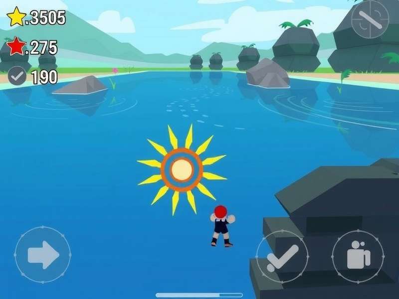 Spike Splash Gameplay Screenshot